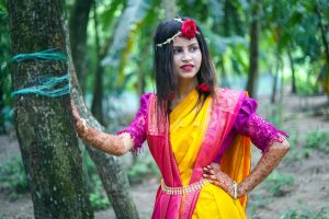 saree caption bangla